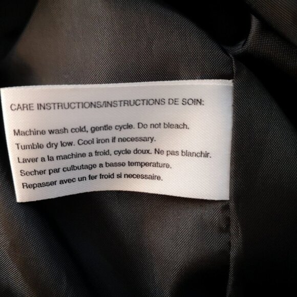 Talbots Ladies Black Fully Lined Button Closure Trench Coat - Picture 7 of 10